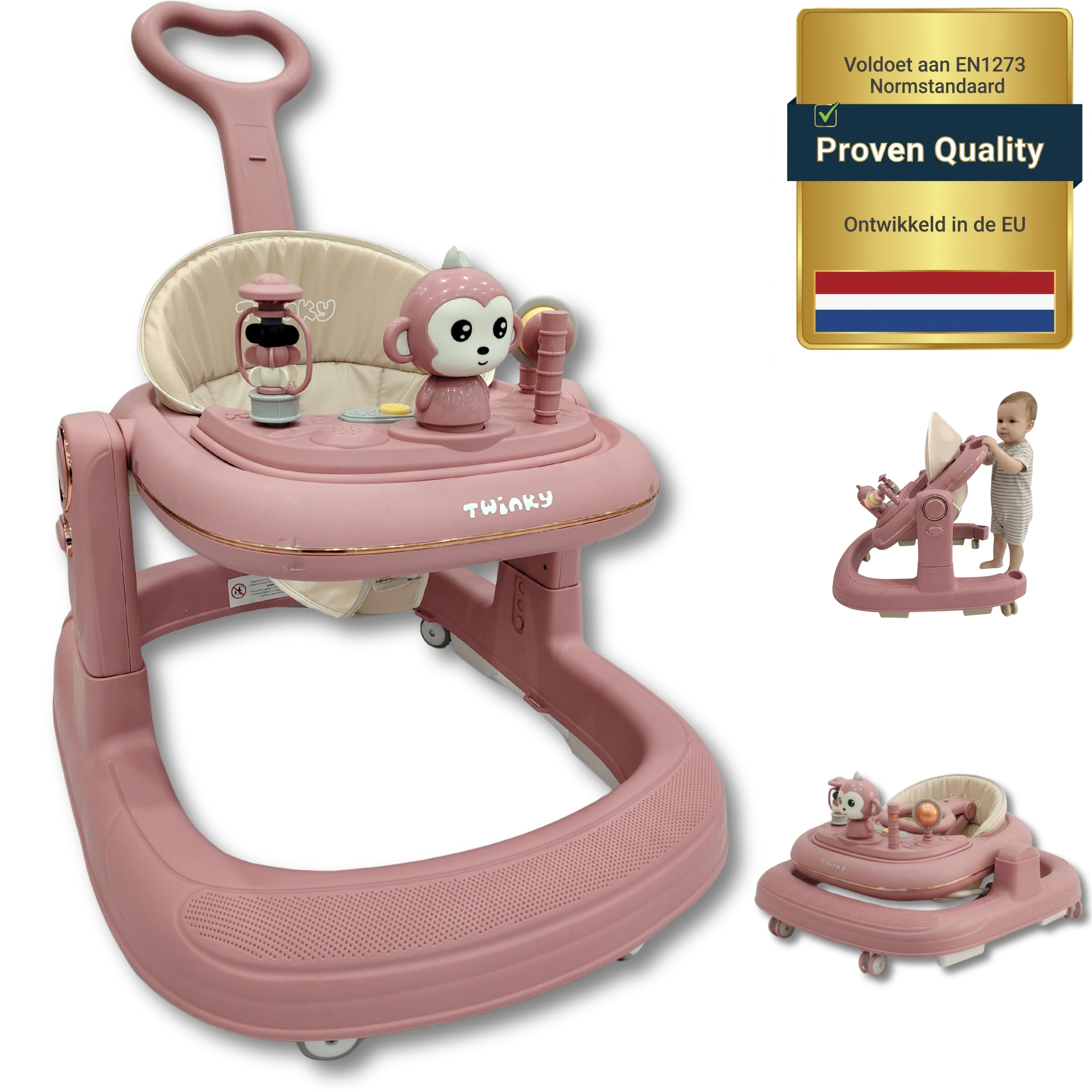 Twinky Babywalker GO - Chaise-marchette & Trotteur 2-en-1