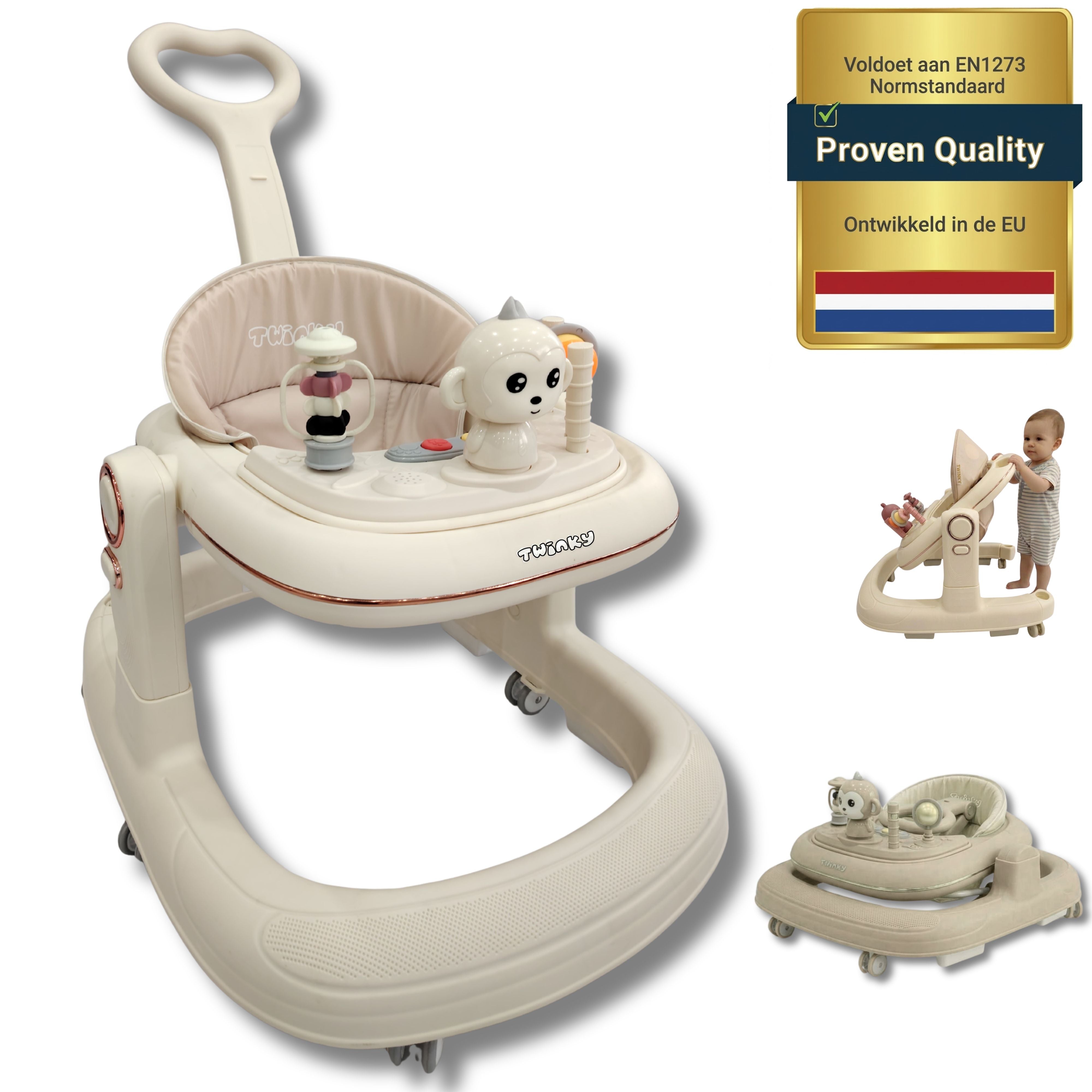 Twinky Babywalker GO - Chaise-marchette & Trotteur 2-en-1