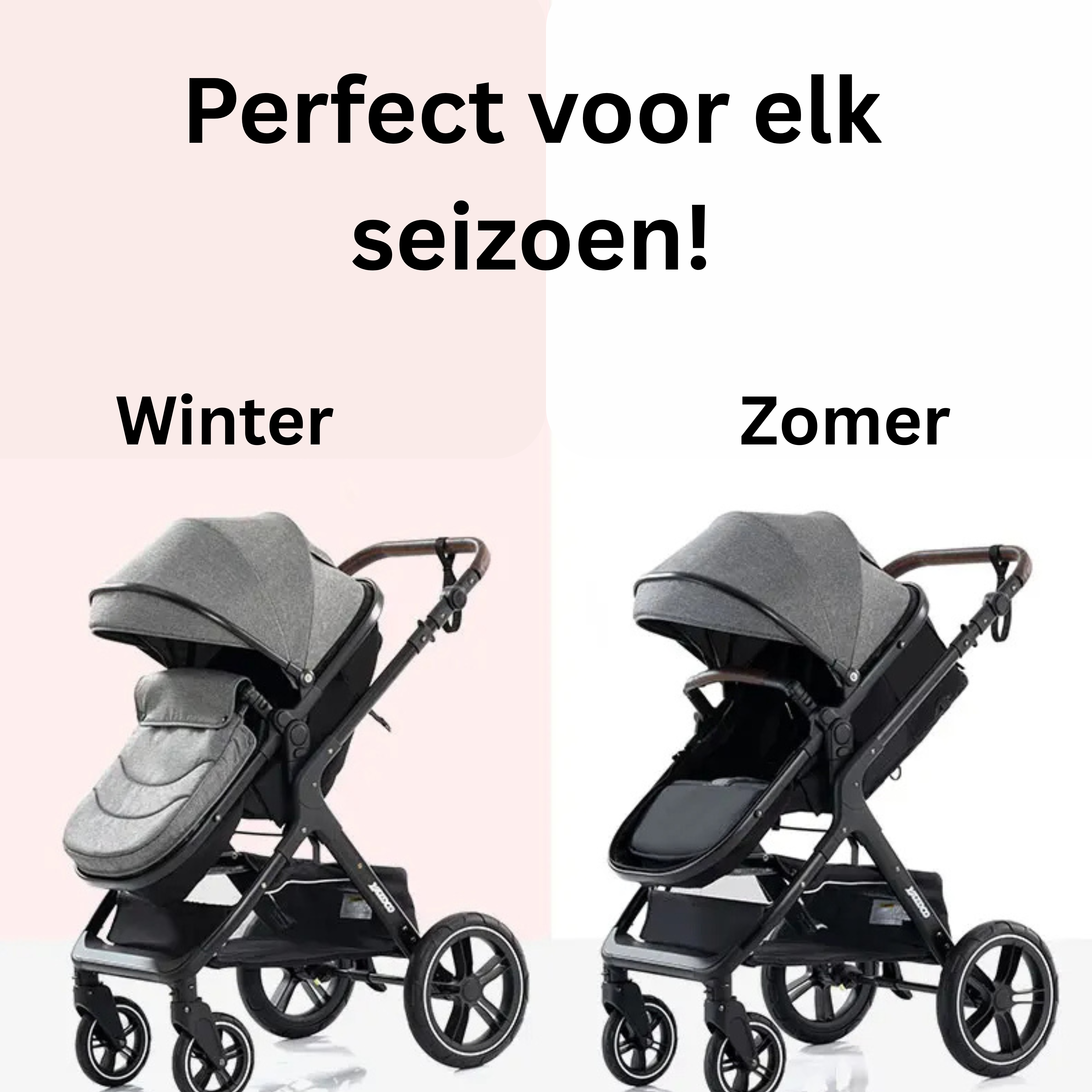 Twinky 4-in-1 Kinderwagen - Dark Grey (Buggy, Autostoel & Reisbedje in 1)