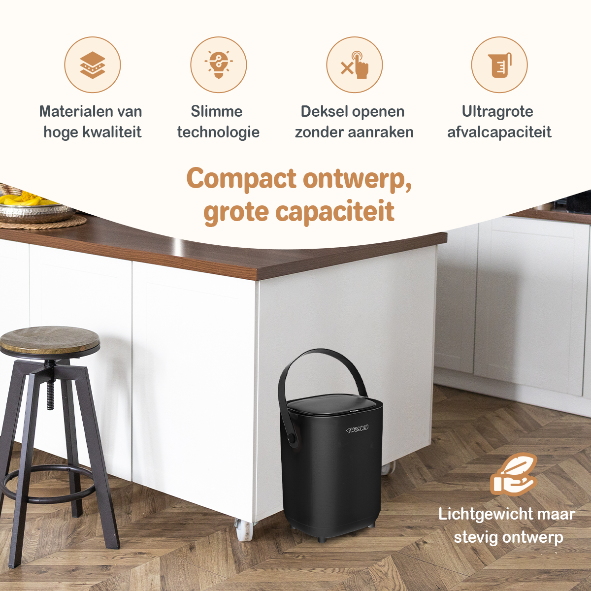 Twinky Diaper Pail - Sensor Model – Black