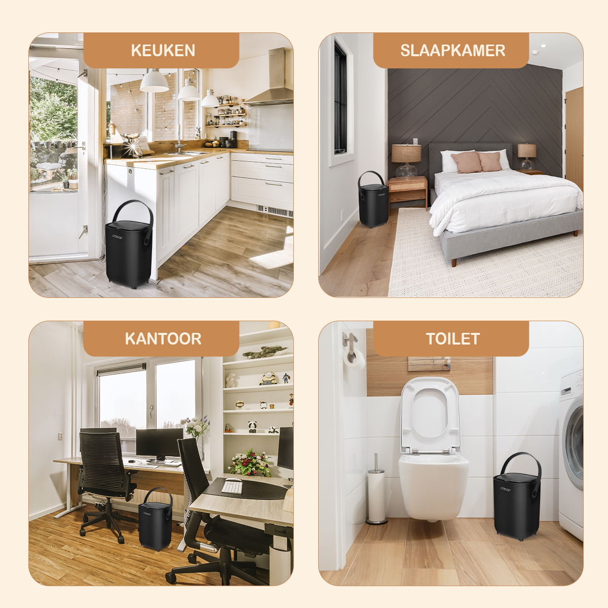 Twinky Diaper Pail - Sensor Model – Black