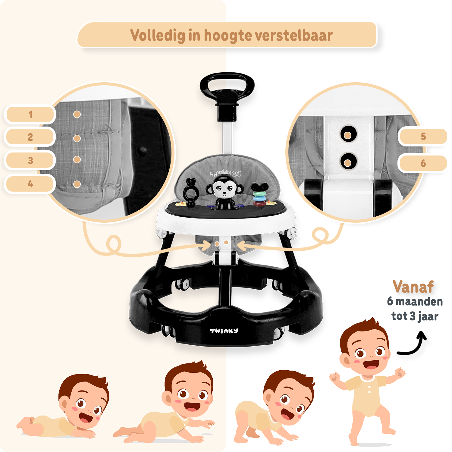 Twinky Baby Walker - Azur