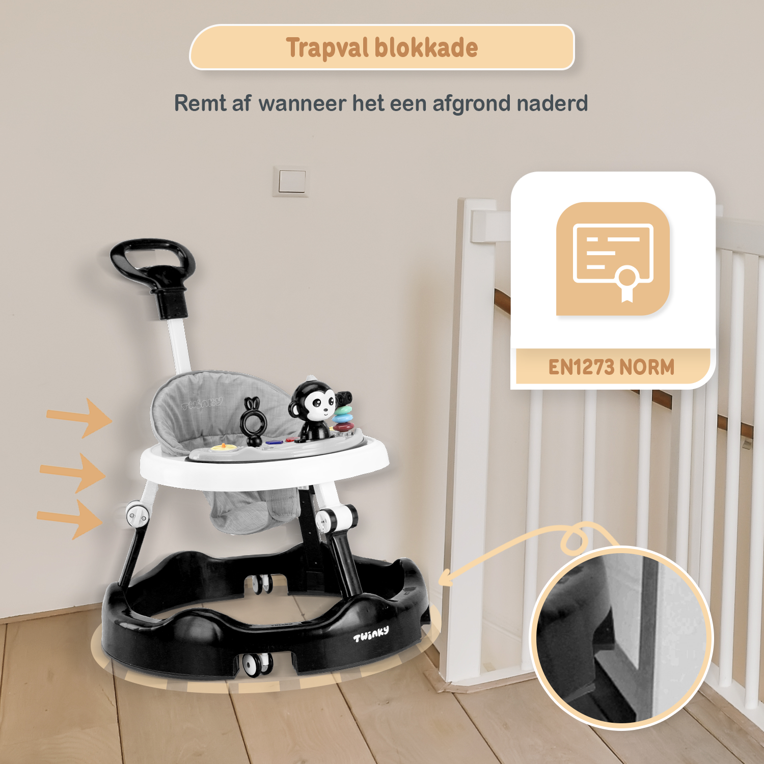 Twinky Baby Walker - Azur