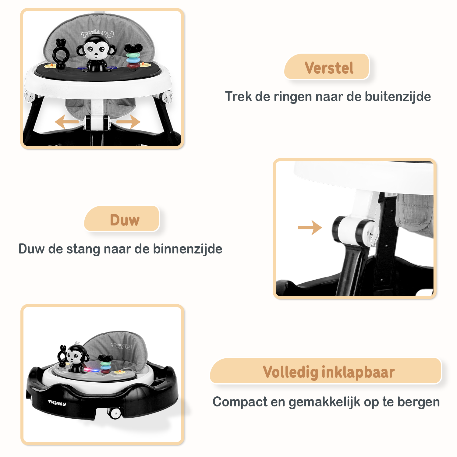 Twinky Baby Walker - Azur