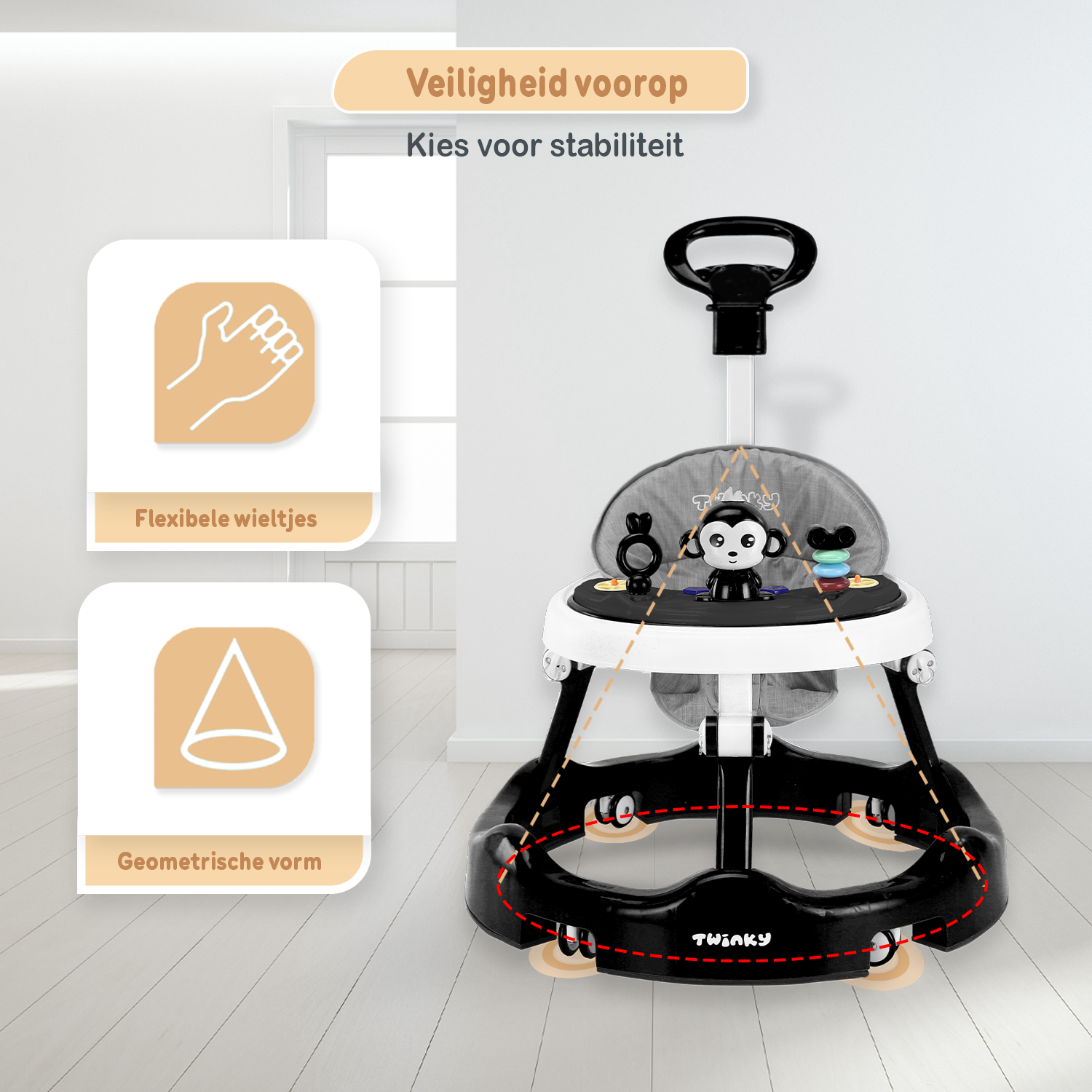 Twinky Baby Walker - Azur