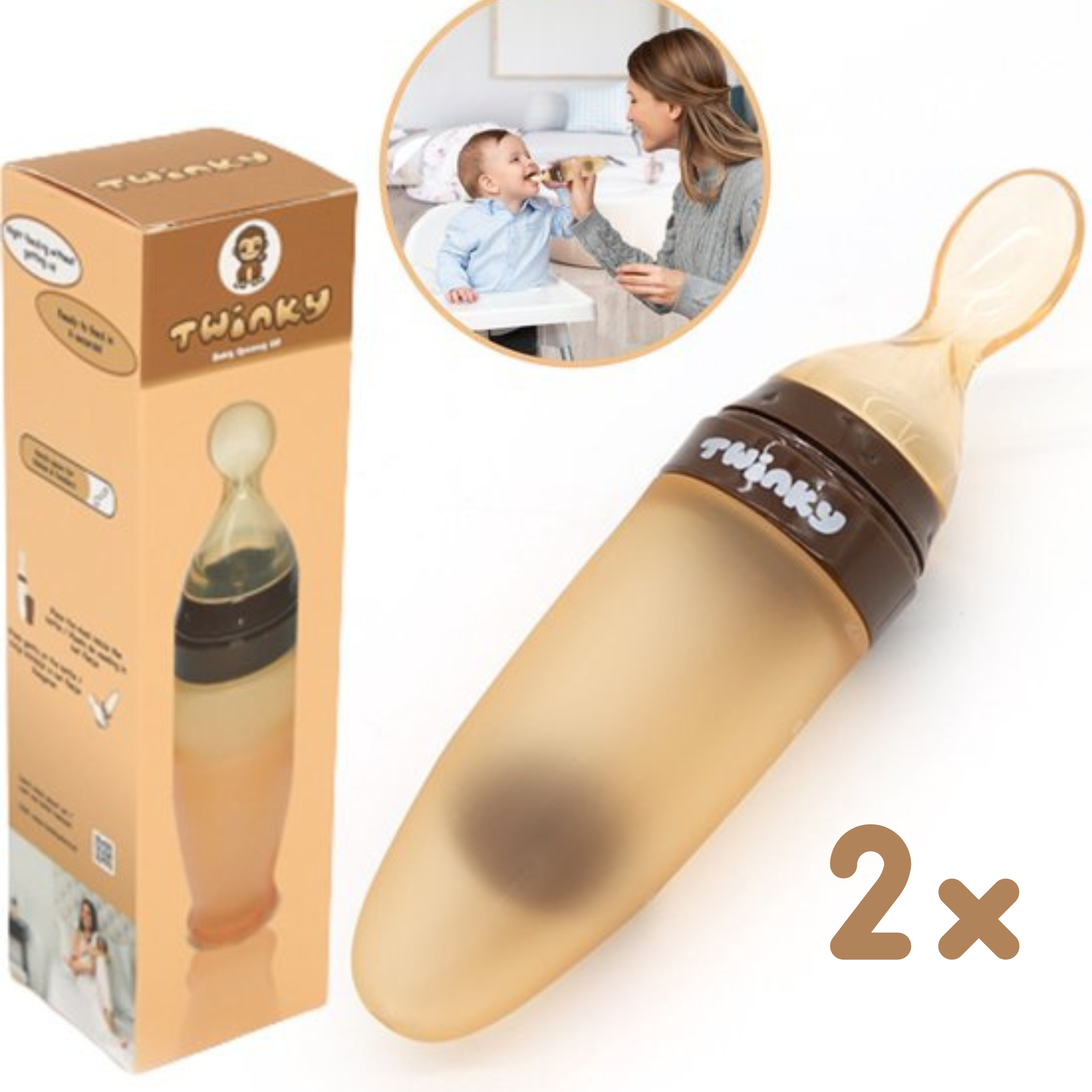 Twinky Squeeze Bottle Spoon (2 Pieces)