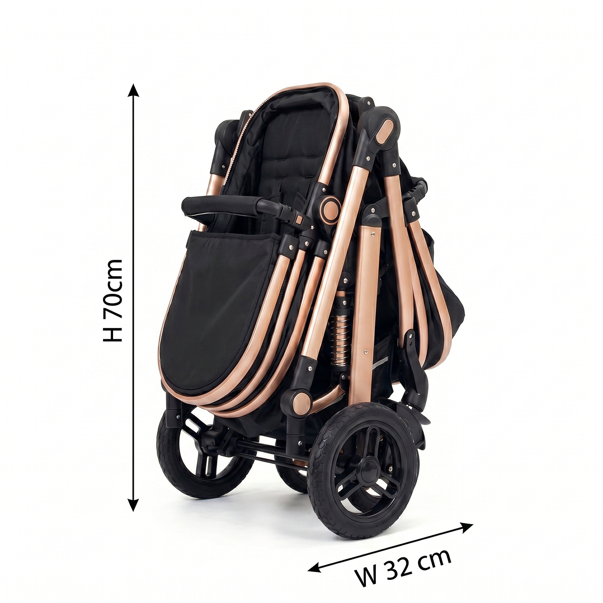 Twinky All-in-1 Stroller Set - Black