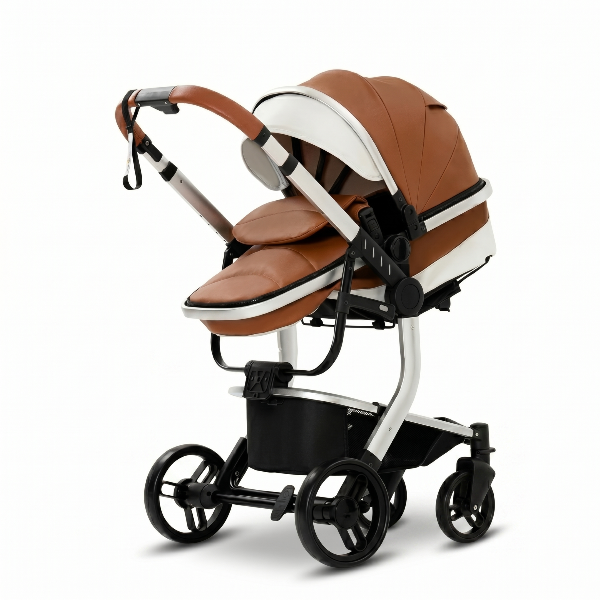 Twinky 4-i-1 Barnevogn Luxury Set Brun | 4-i-1 Rejsesystem