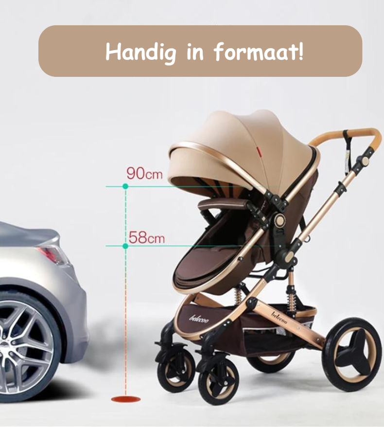 Twinky All-in-1 Kinderwagen Set - Zwart