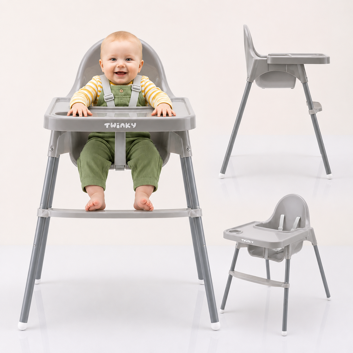 Twinky Kinderstoel ECO - Grey Edition