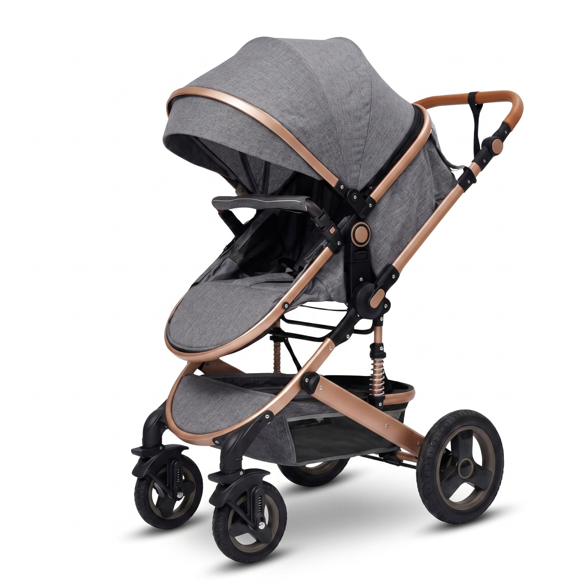 Twinky All-in-1 Kinderwagen Set - Grijs Goud