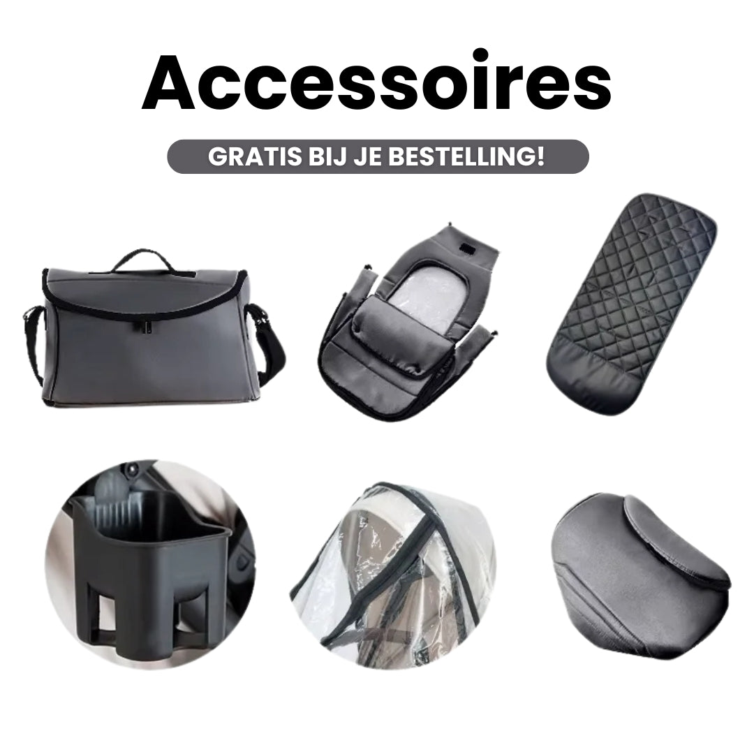 Twinky 4-in-1 Kinderwagen - Dark Grey (Buggy, Autostoel & Reisbedje in 1)