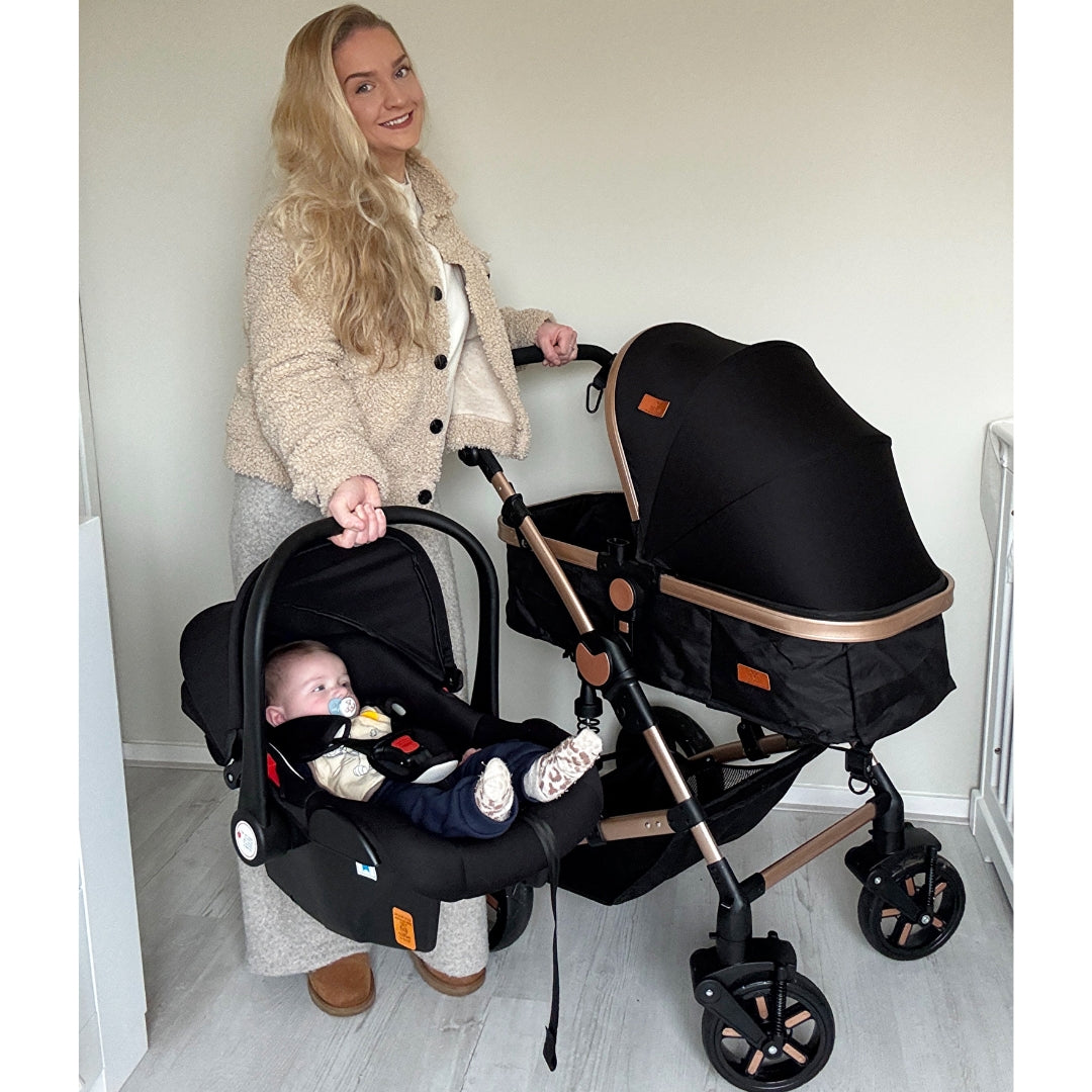 Twinky All-in-1 Kinderwagen Set - Zwart