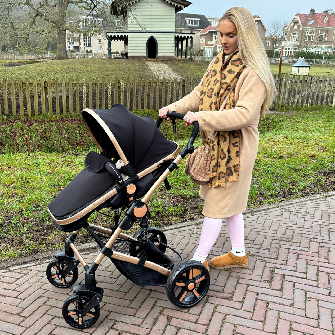 Twinky All-in-1 Kinderwagen Set - Zwart