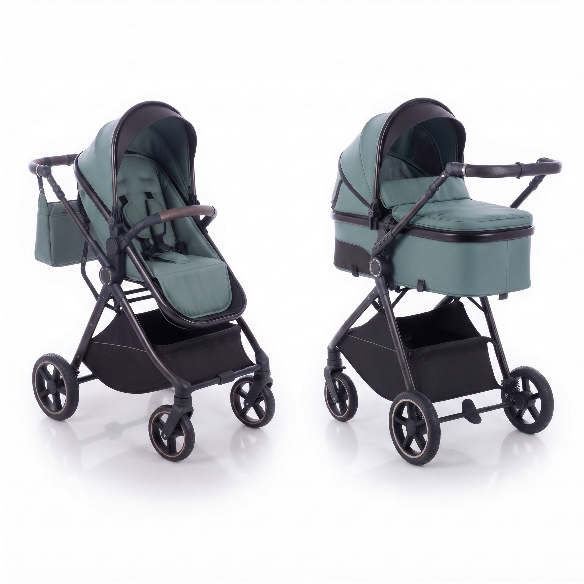 Twinky 4-in-1 Kinderwagen - Platina Black