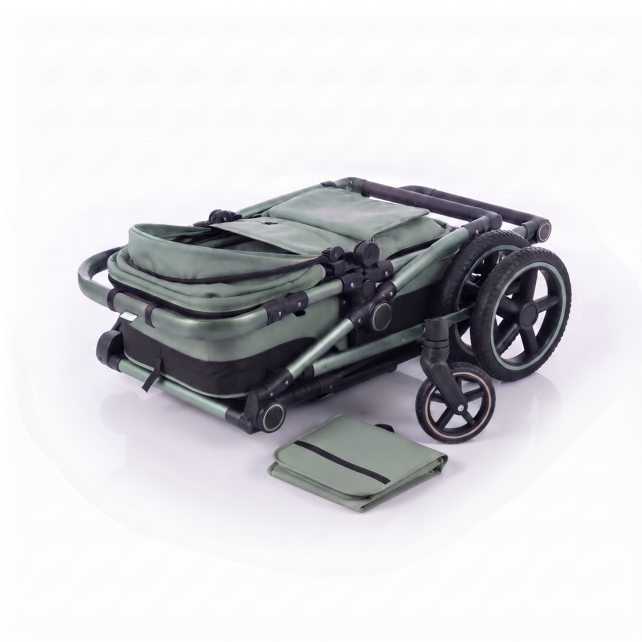 Twinky 4-in-1 Kinderwagen - Platina Black
