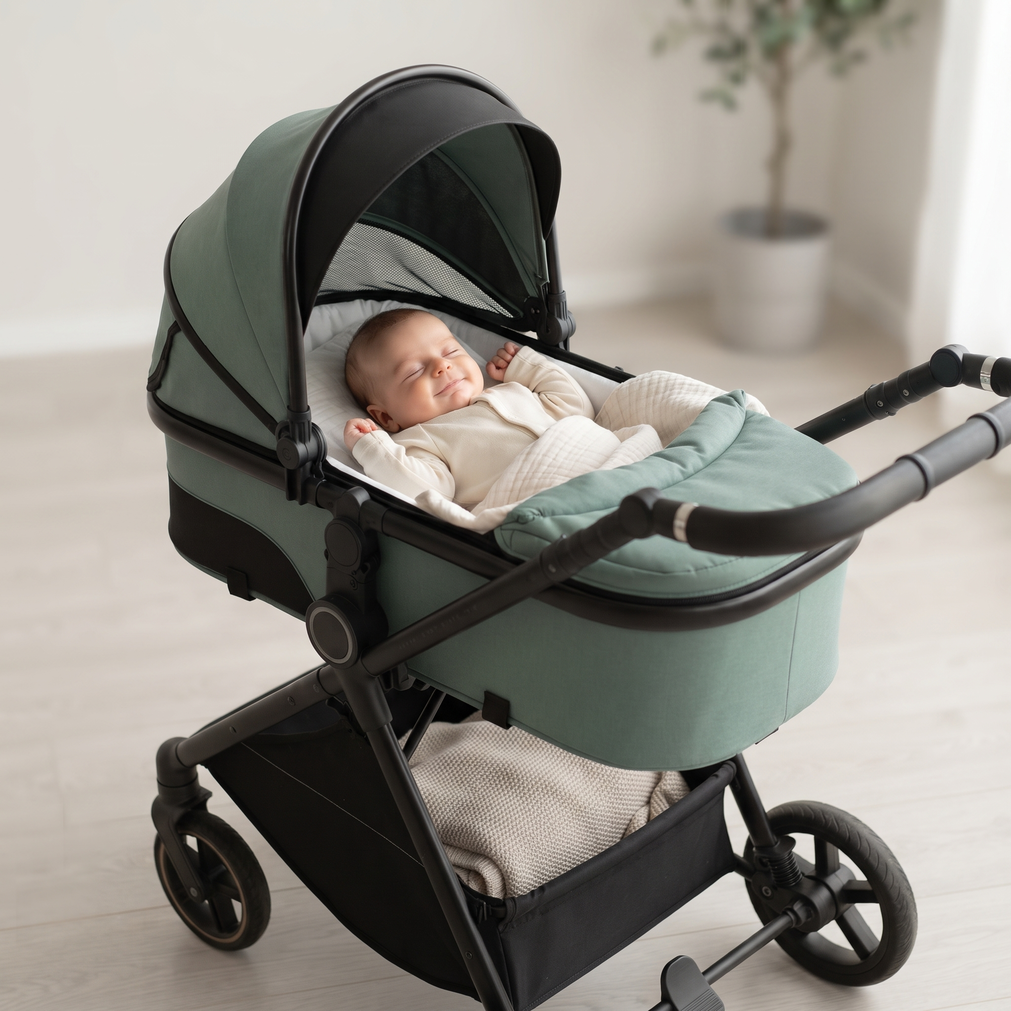 Twinky 4-in-1 Kinderwagen - Platina Black