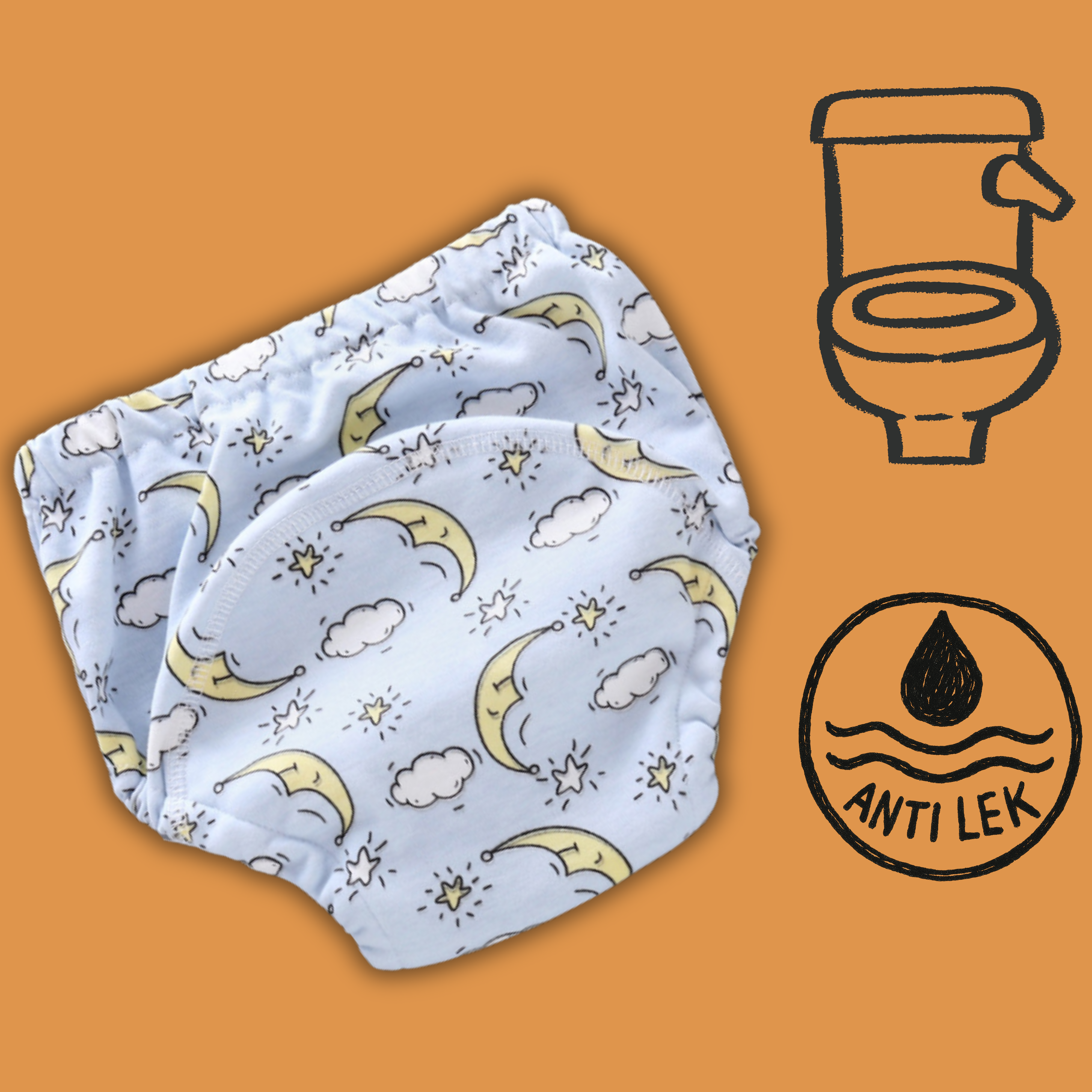 Twinky Comfysnuggs - Zachte Zindelijkheidstraining Onderbroekjes - Spacy