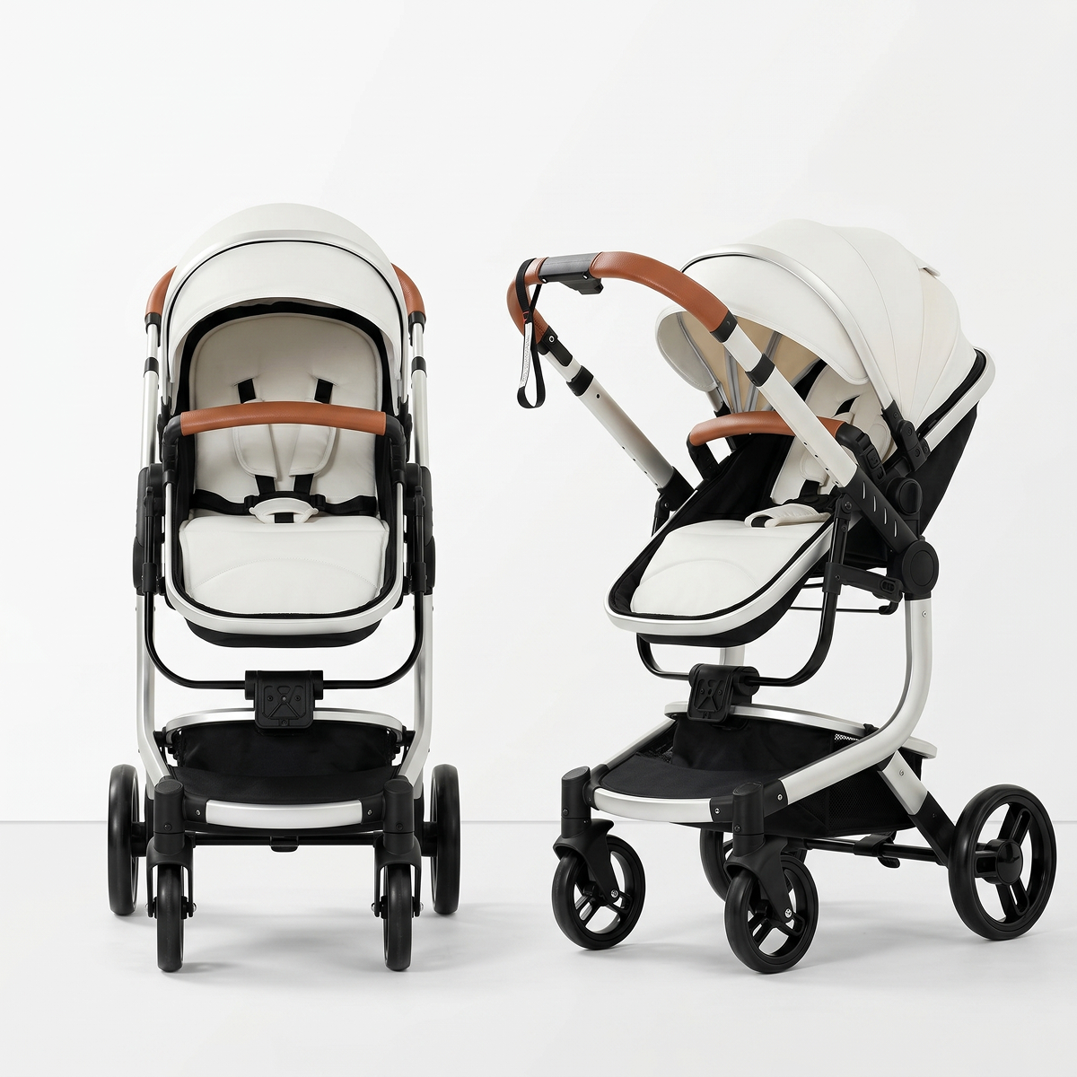 Twinky 4-i-1 Barnevogn Luxury Set Hvid | Luksus Barnevogn