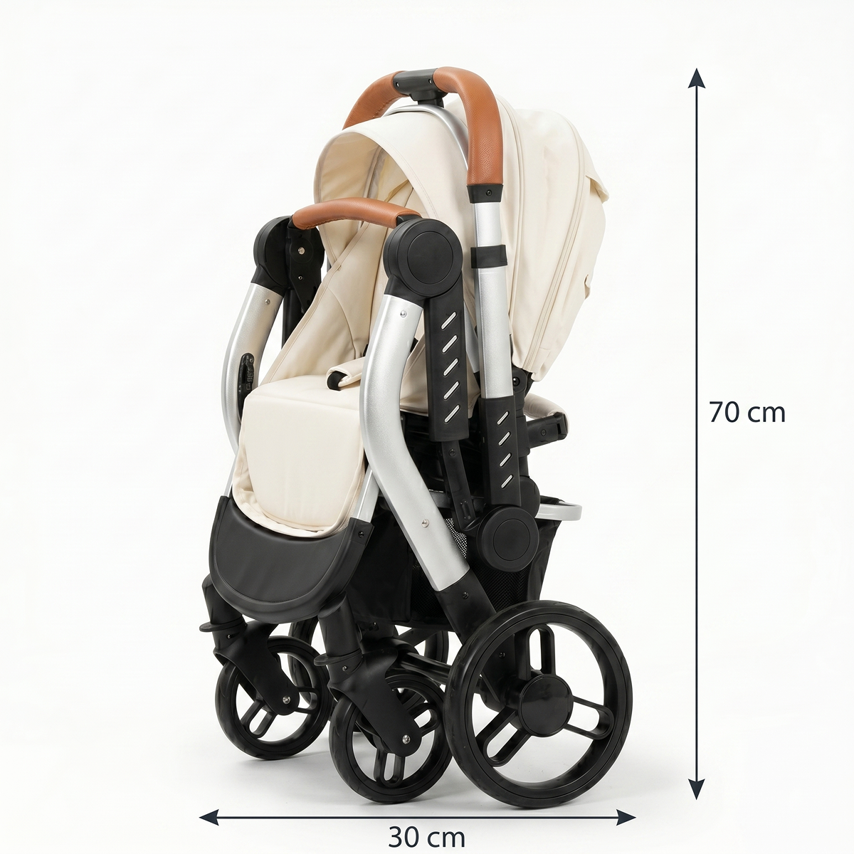 Twinky 4-i-1 Barnevogn Luxury Set Hvid | Luksus Barnevogn