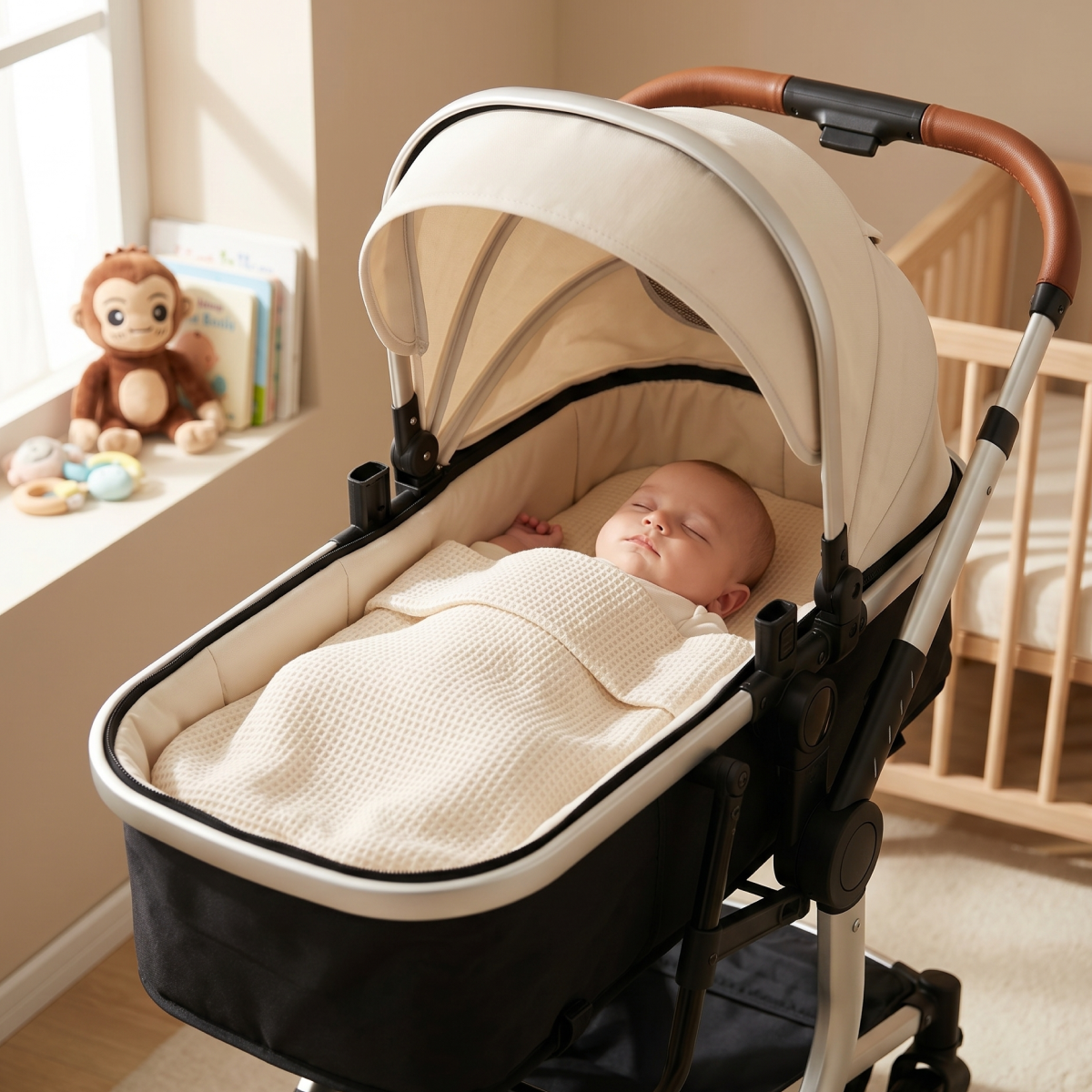 Twinky 4-i-1 Barnevogn Luxury Set Hvid | Luksus Barnevogn