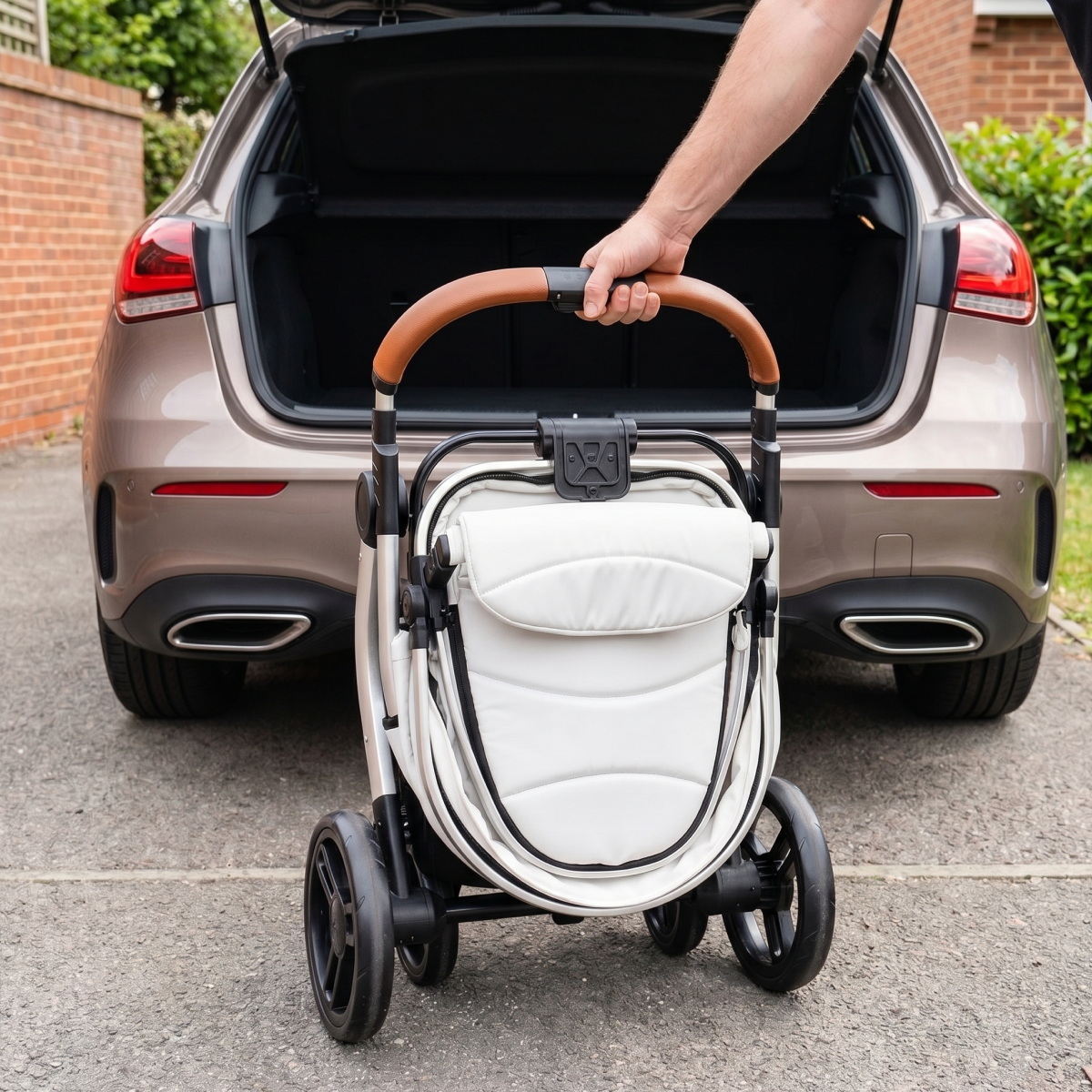 Twinky 4-i-1 Barnevogn Luxury Set Hvid | Luksus Barnevogn