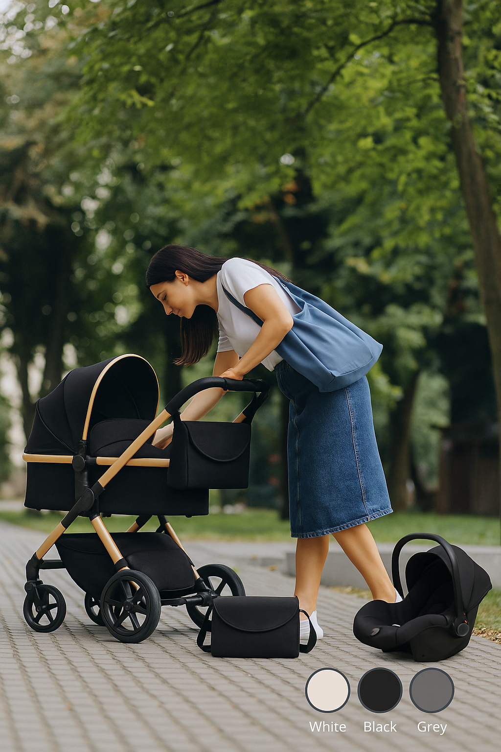 Twinky 3-in-1 Kinderwagen Luxury Set - Bordeaux