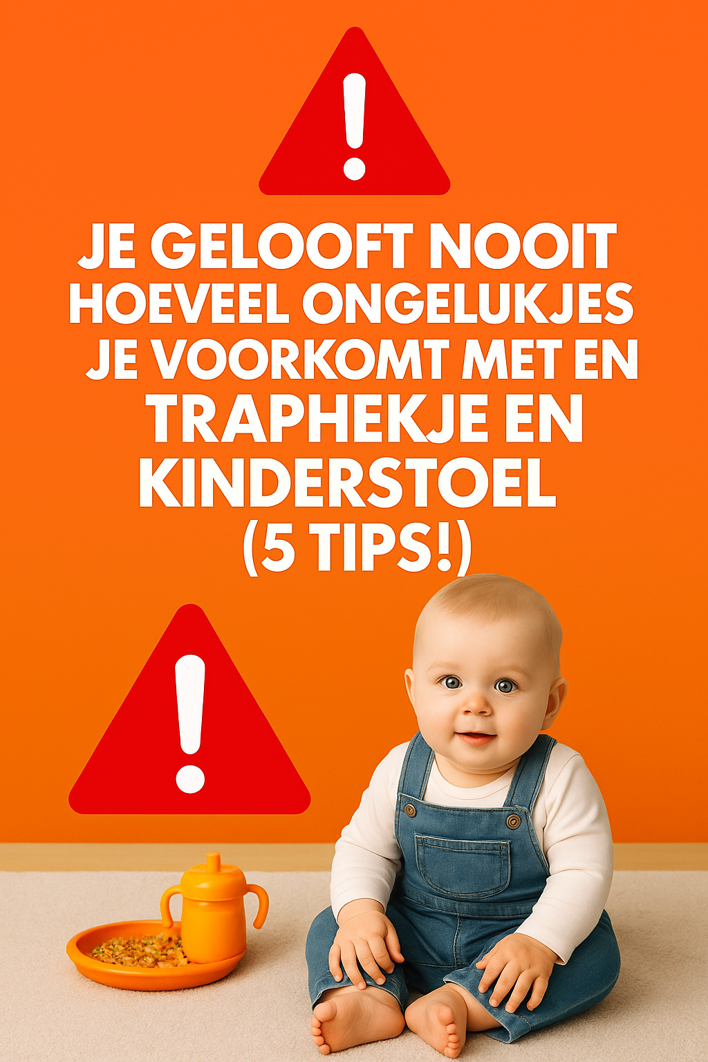 Je gelooft nooit hoeveel ongelukjes je voorkomt met een traphekje en kinderstoel (5 tips!)