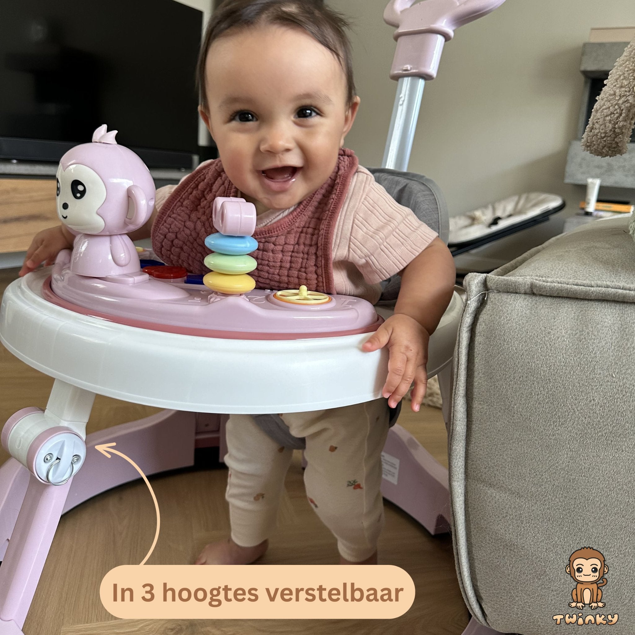 Twinky Baby Walker - Pink