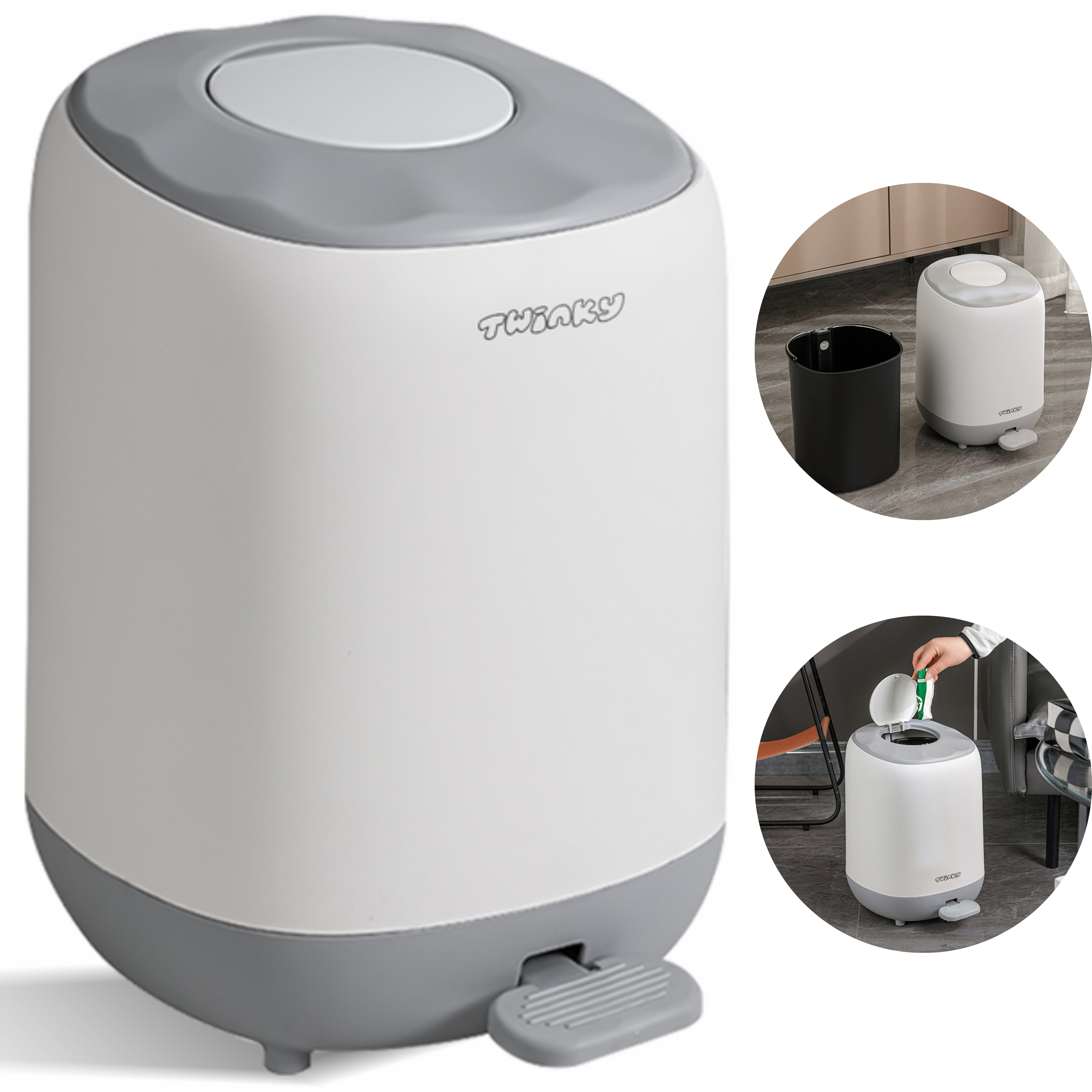 Twinky Luieremmer - Step Model – Grijs