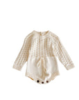 Baby Cloud Romper - Hand Knitted Long Sleeve Dress for your Angel