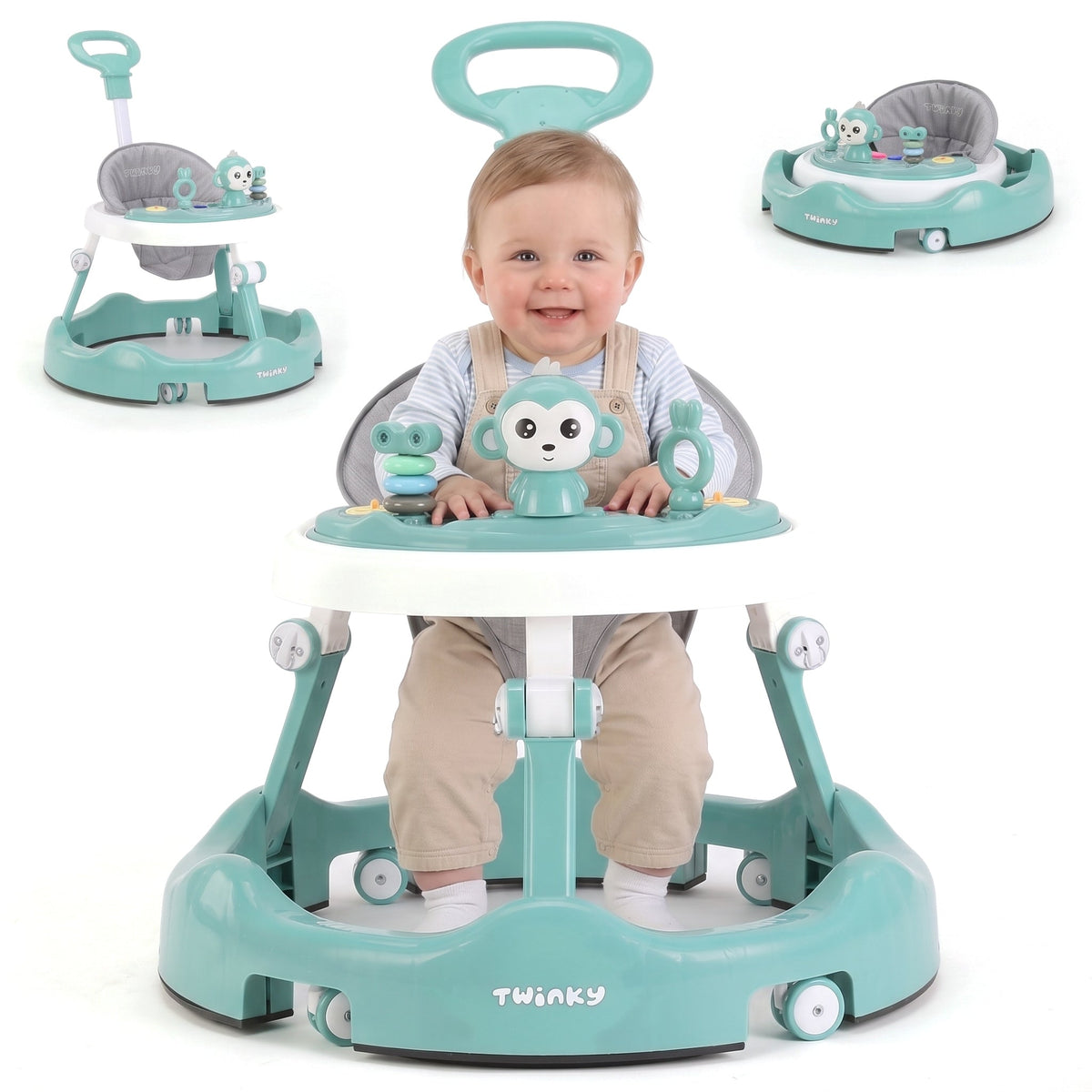 Twinky Babywalker - Gåstol mintgrön