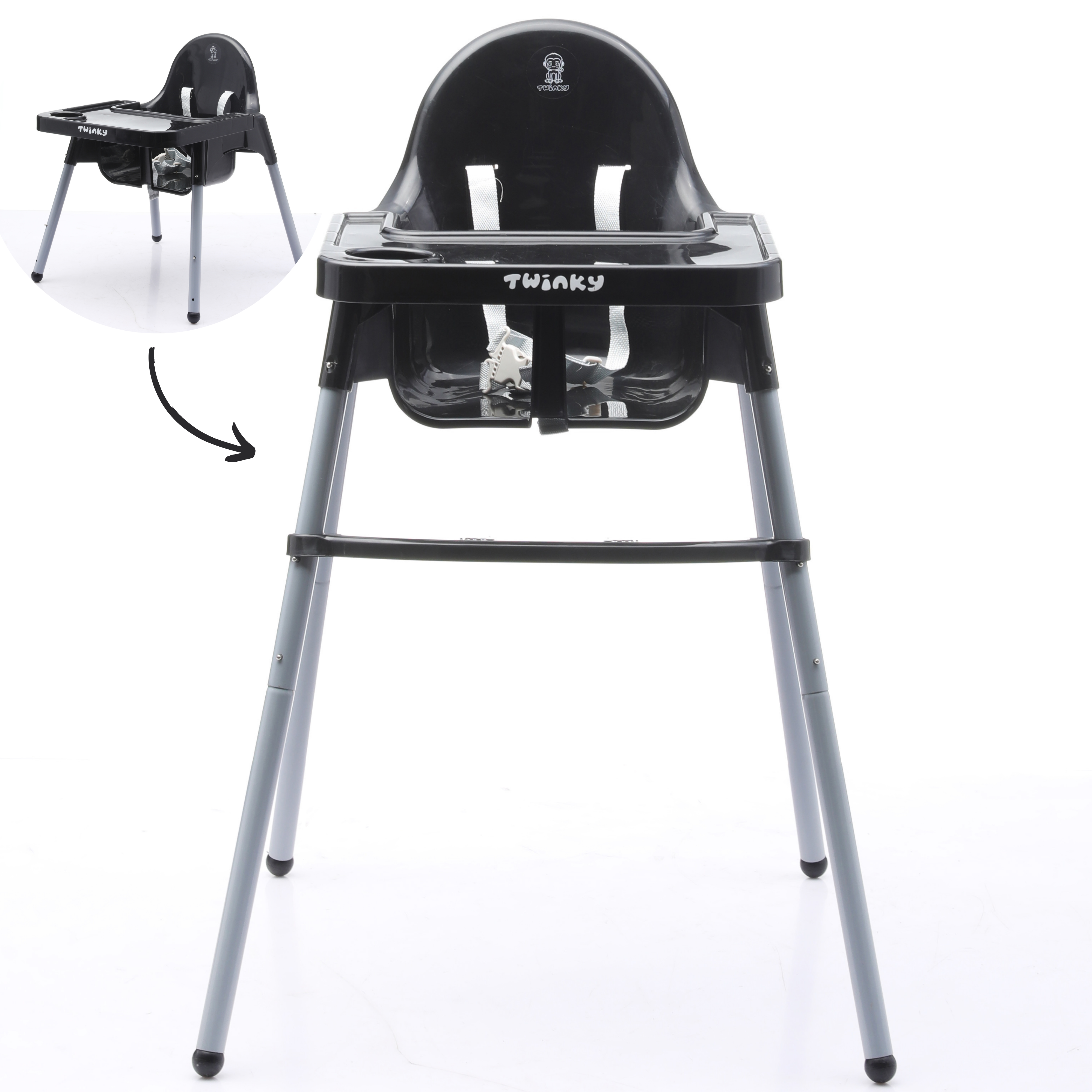 Twinky Børnestol ECO - Black Edition