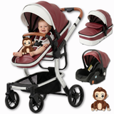 Twinky 4-in-1 Stroller Luxury Set - Bordeaux