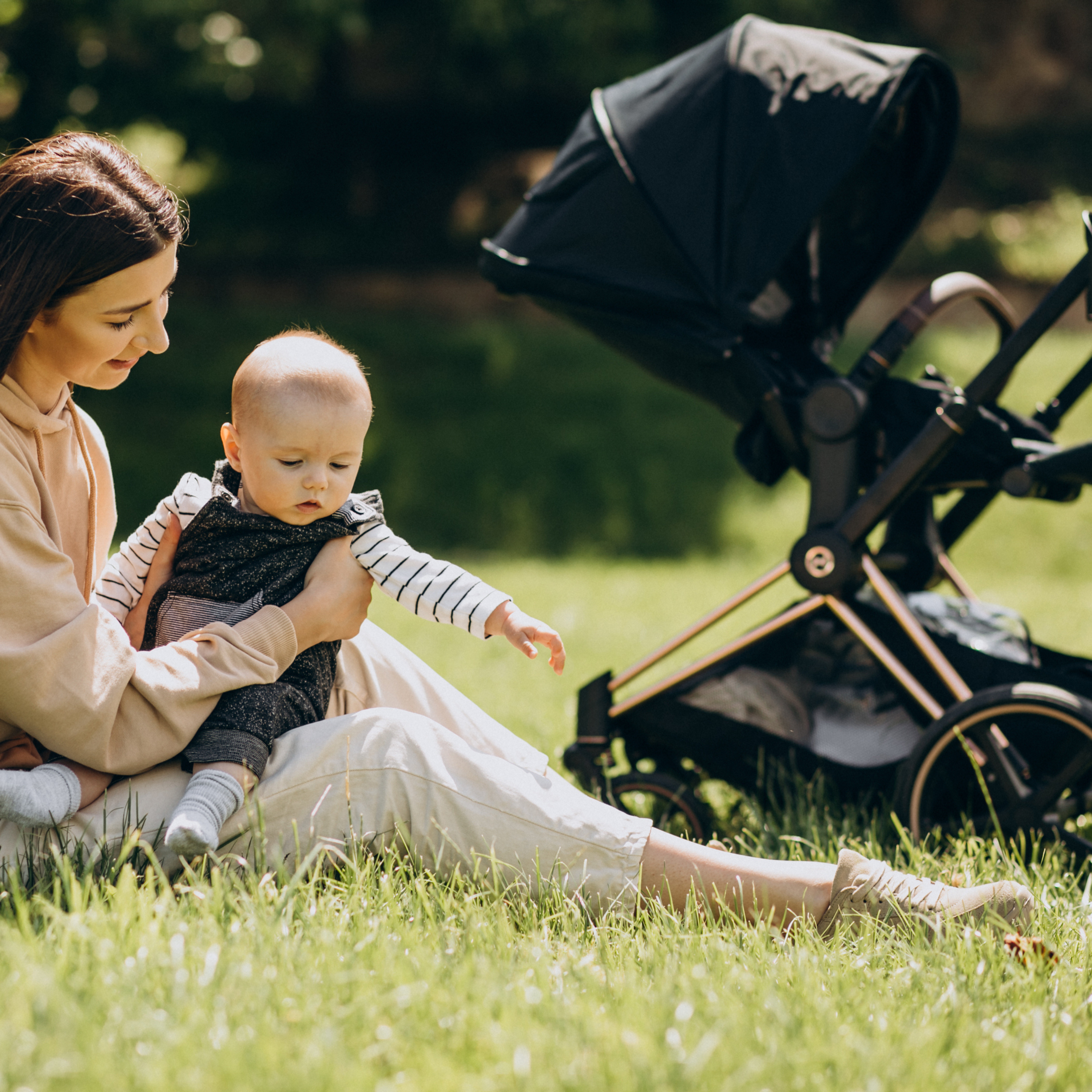 Twinky 3-in-1 Kinderwagen Luxury Set - Brown