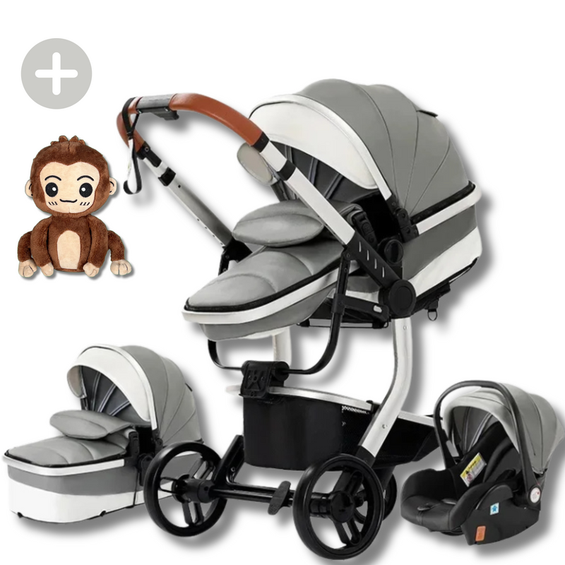 Twinky 3-in-1 Kinderwagen Luxury Set - Grijs