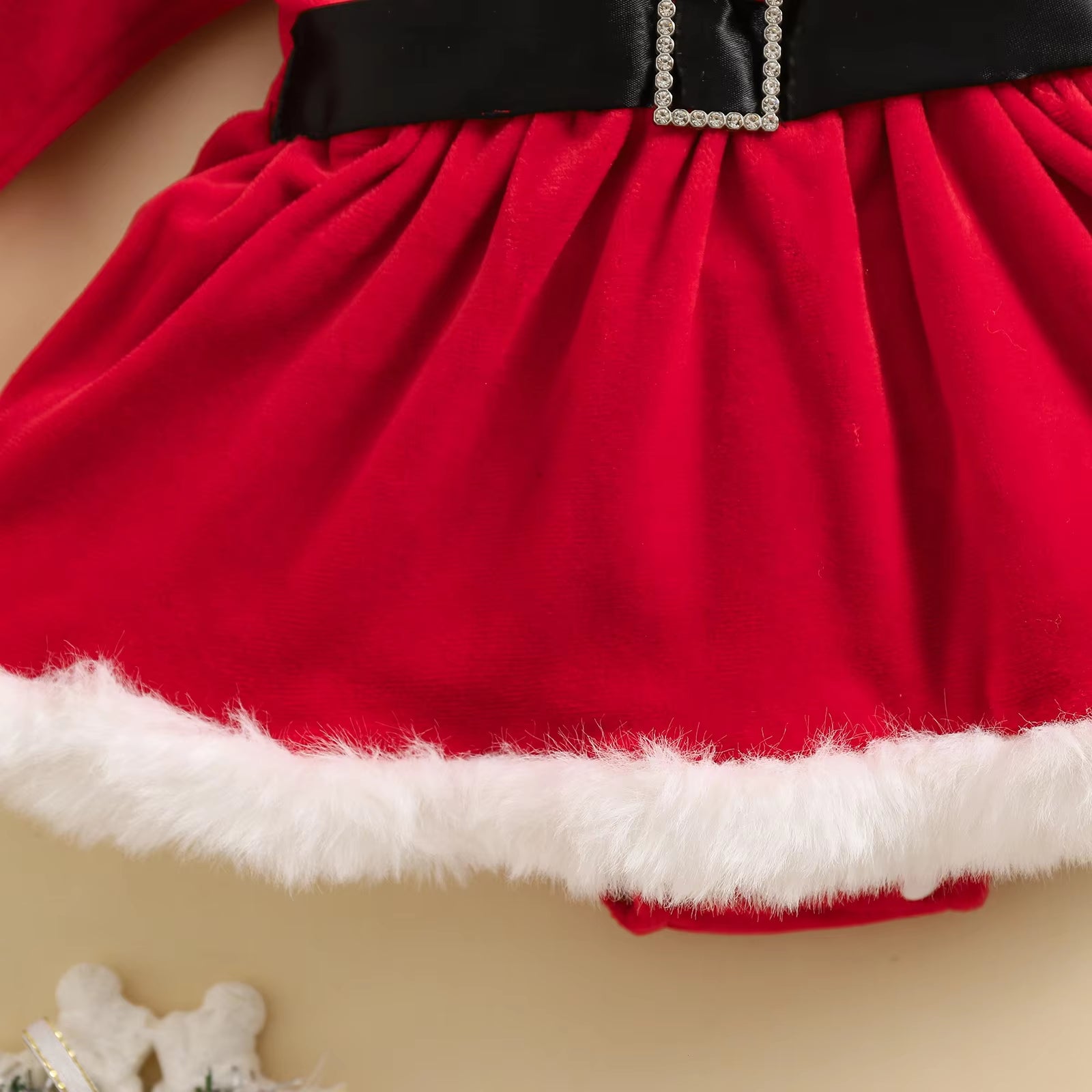 Cute, and Christmas-Ready – Twinky Christmas Romper & Holiday Diadem Set