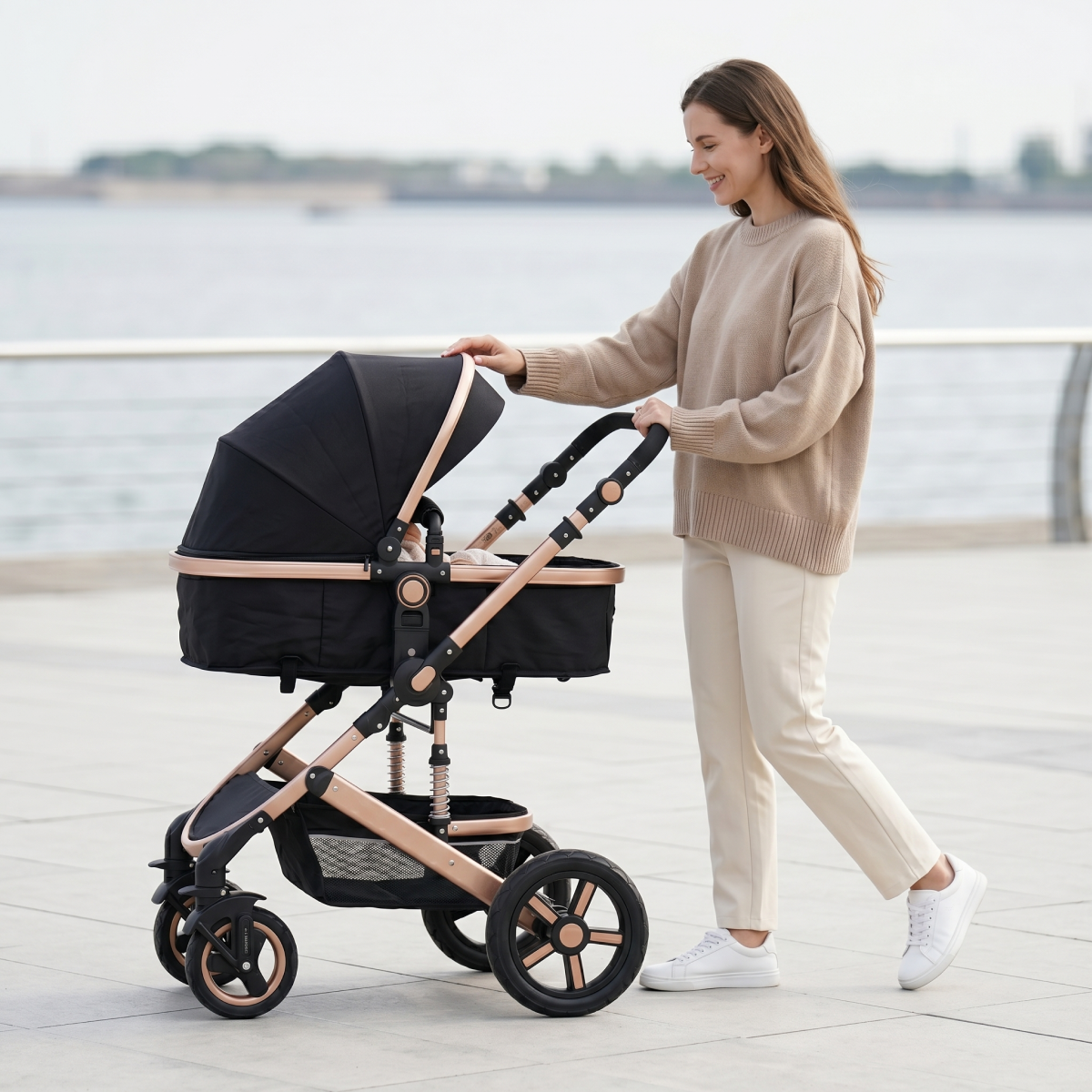 Twinky All-in-1 Stroller Set - Black