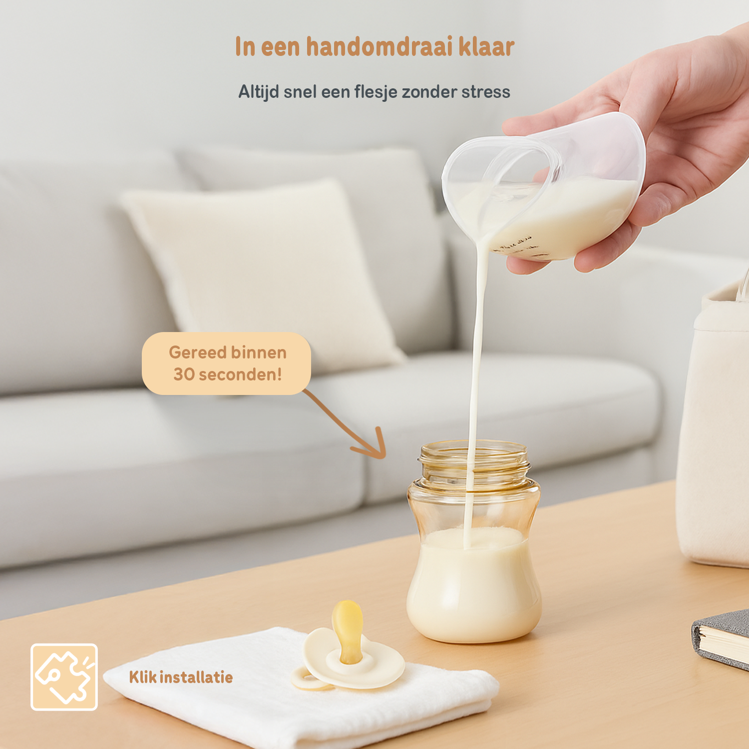 Twinky Elektrische Borstkolf - Zwart