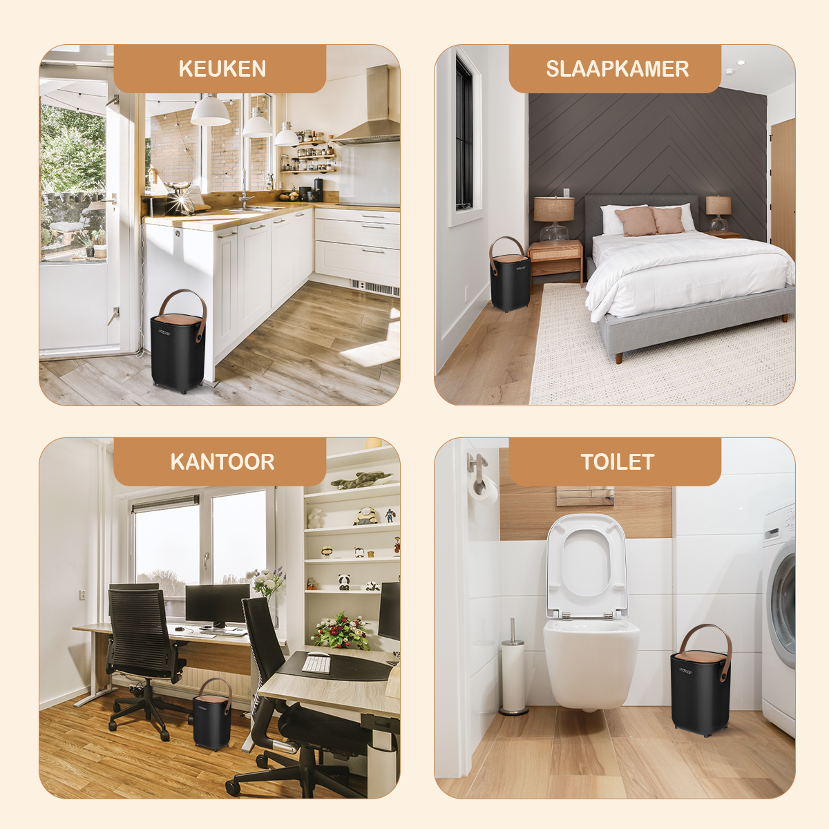 Twinky Diaper Pail - Sensor Model – Black Brown