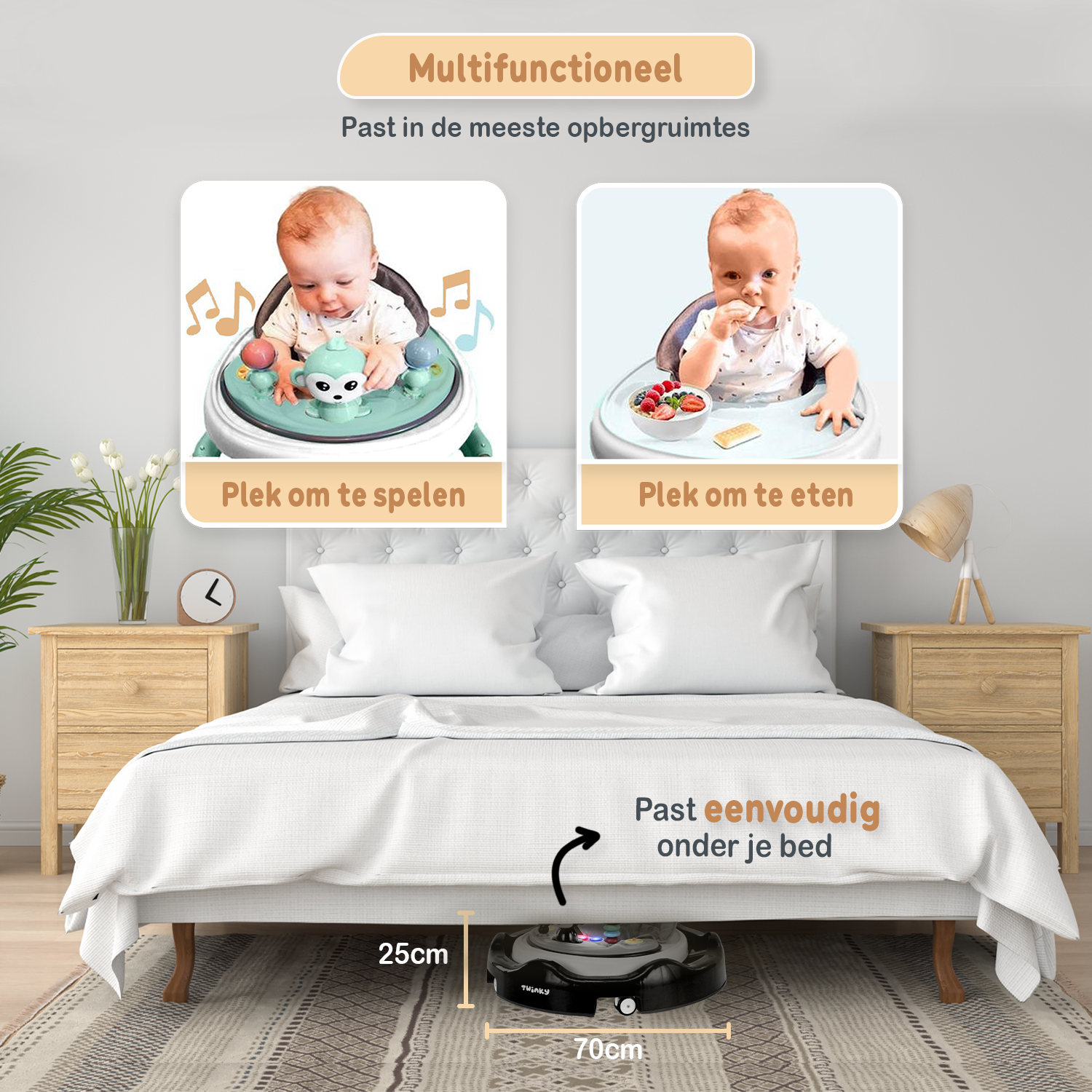 Twinky Baby Walker - Azur