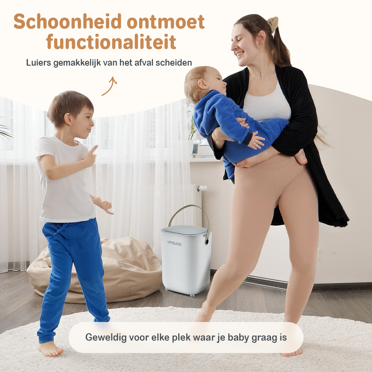 Twinky Diaper Pail - Sensor Model – Grey