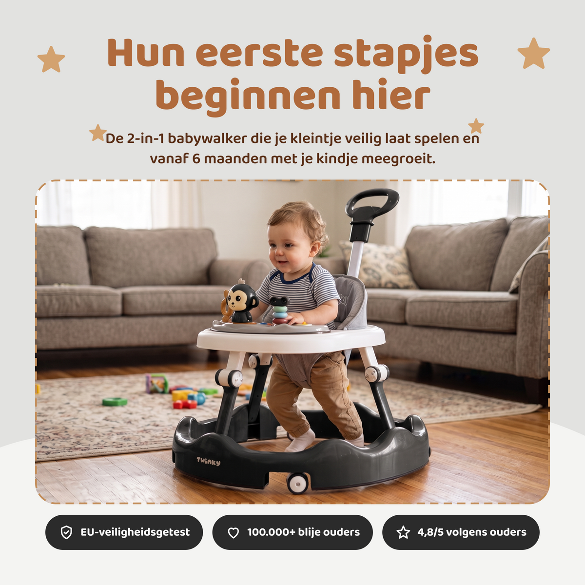 Babywalker Twinky - Girello nero