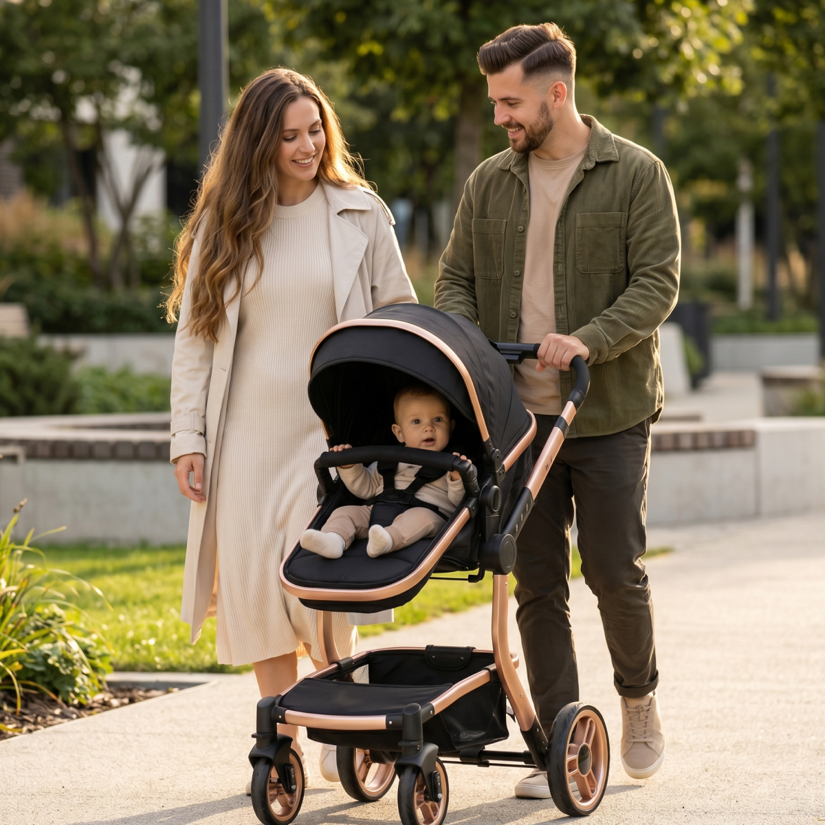 Twinky 4-in-1 Stroller Luxury Set - Black