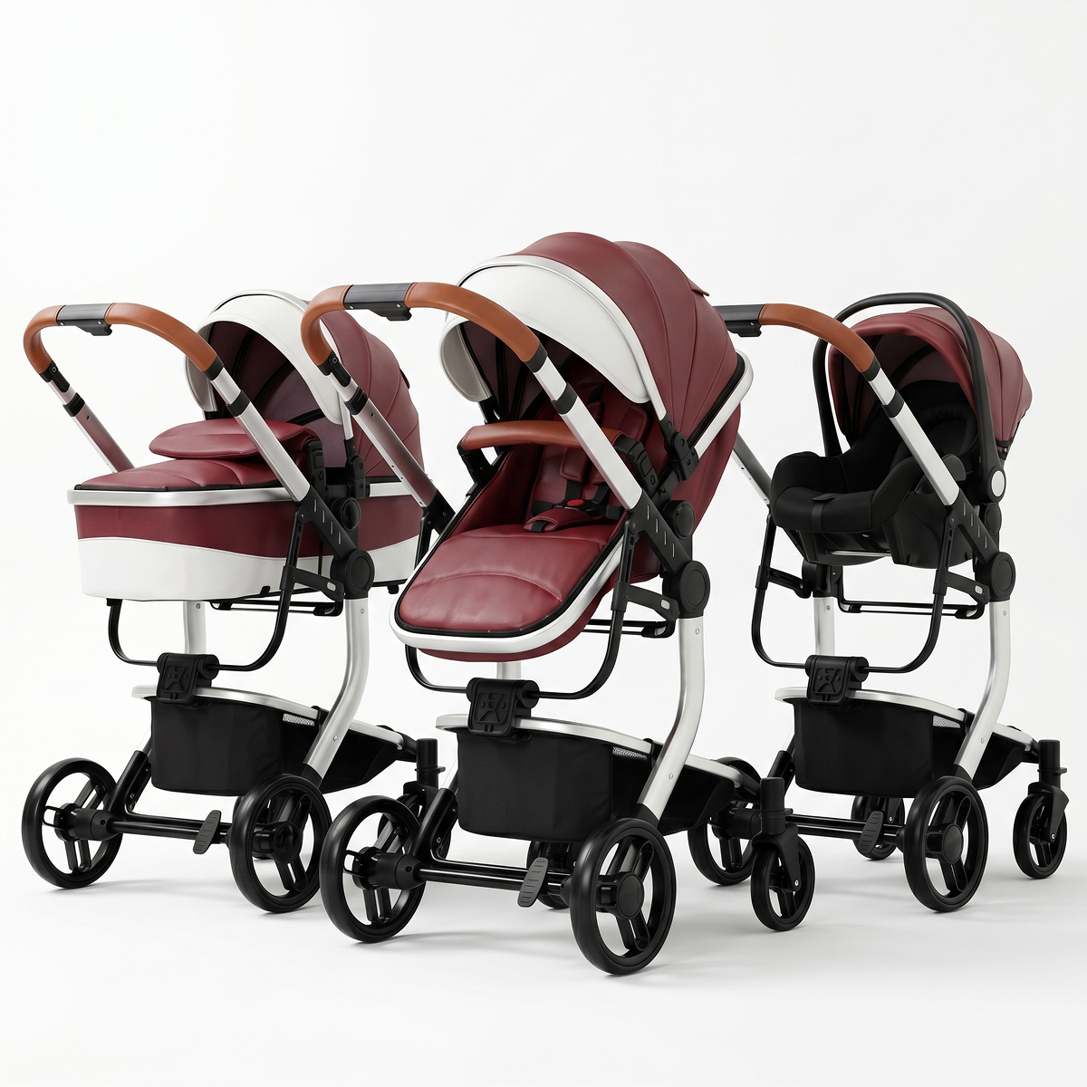 Twinky 4-in-1 Stroller Luxury Set - Bordeaux