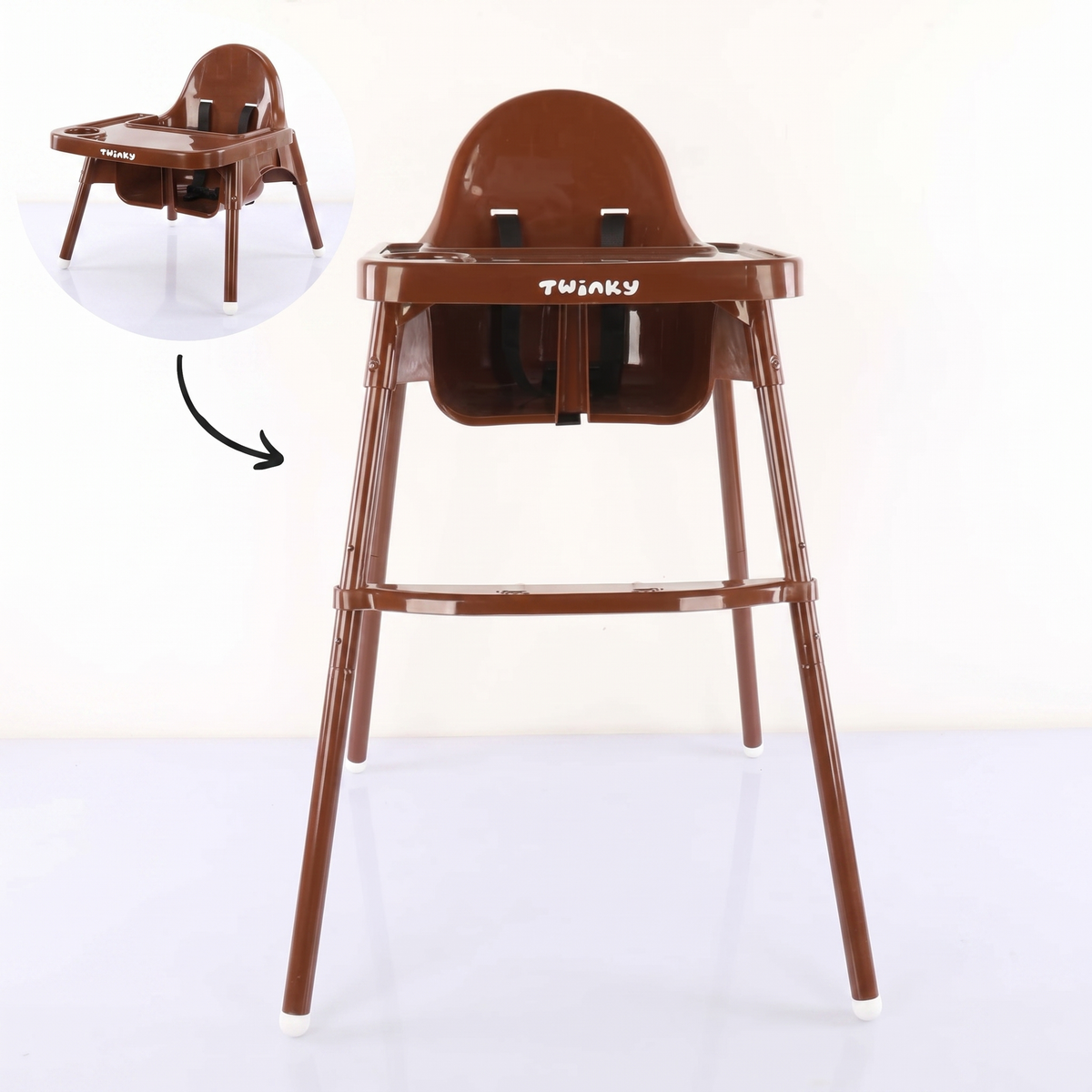 Twinky Kinderstoel ECO - Coffee Edition