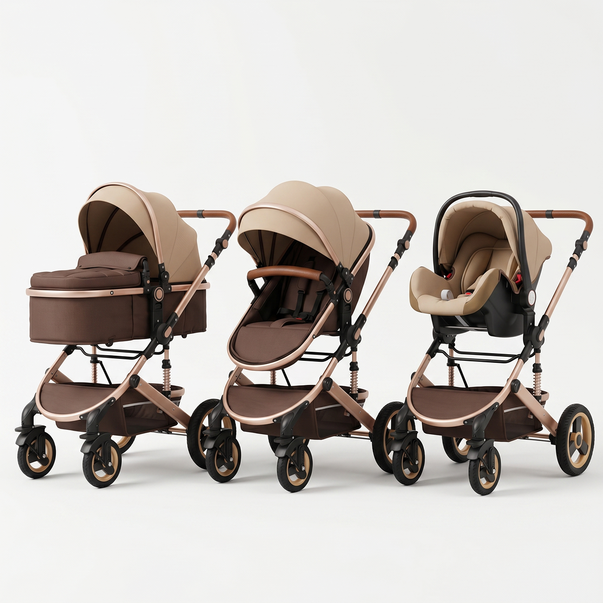 Twinky All-in-1 Kinderwagen Set - Braun