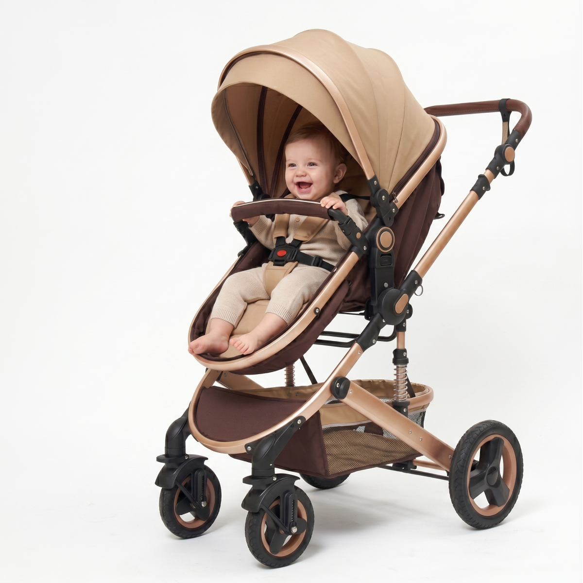 Twinky All-in-1 Kinderwagen Set - Braun