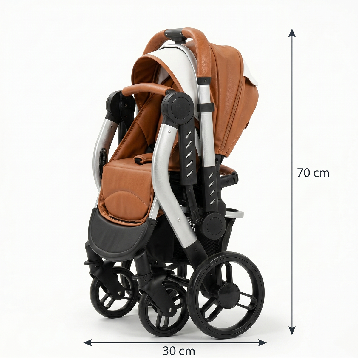 Twinky 4-i-1 Barnevogn Luxury Set Brun | 4-i-1 Rejsesystem
