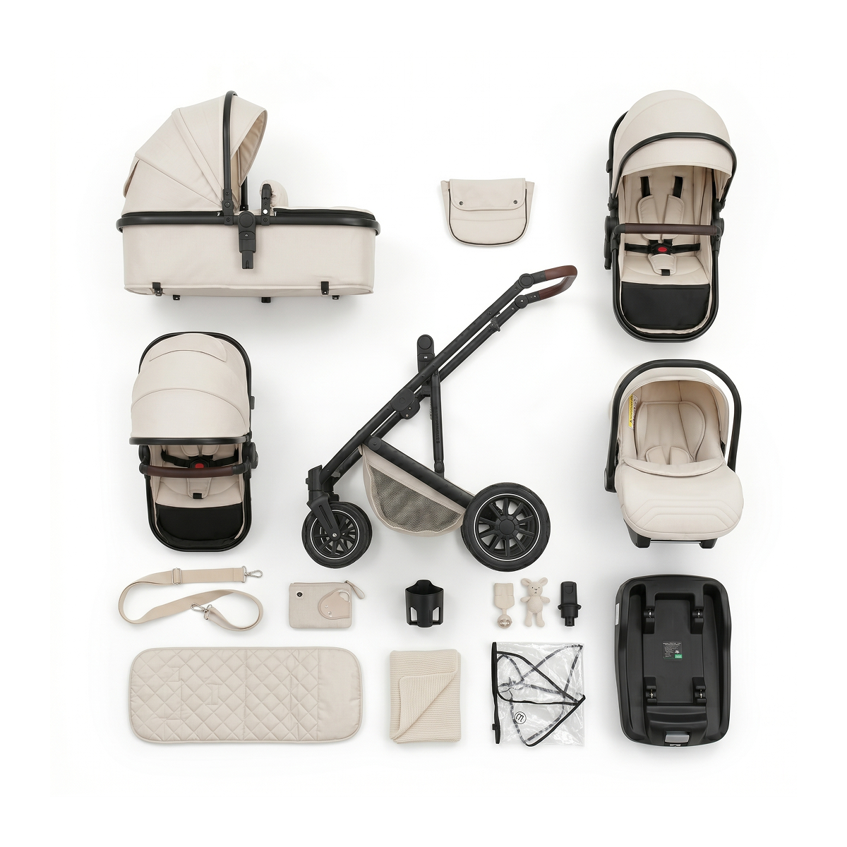 Twinky 4-in-1 Stroller - Beige